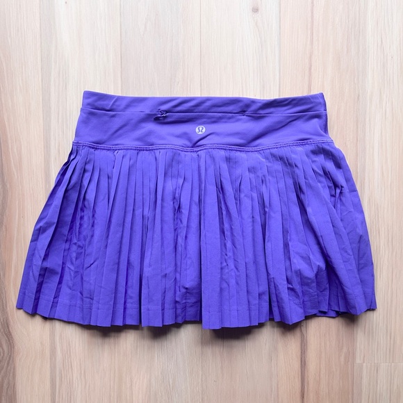 Lululemon Pleat To Street Skirt II Iris Flower Purple Sz 2 Pleated Tennis Sport - Picture 2 of 8